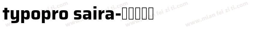 typopro saira字体转换